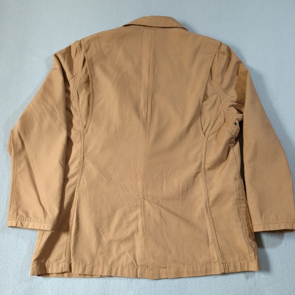 Duluth Trading Co Presentation Jacket Tan Cotton XL Canvas Tradesman Blazer - Picture 6 of 8